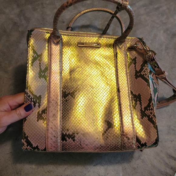 NWT Brahmin Caroline Shoulder Bag/Satchel, Blush Belladonna, Small - Picture 4 of 10